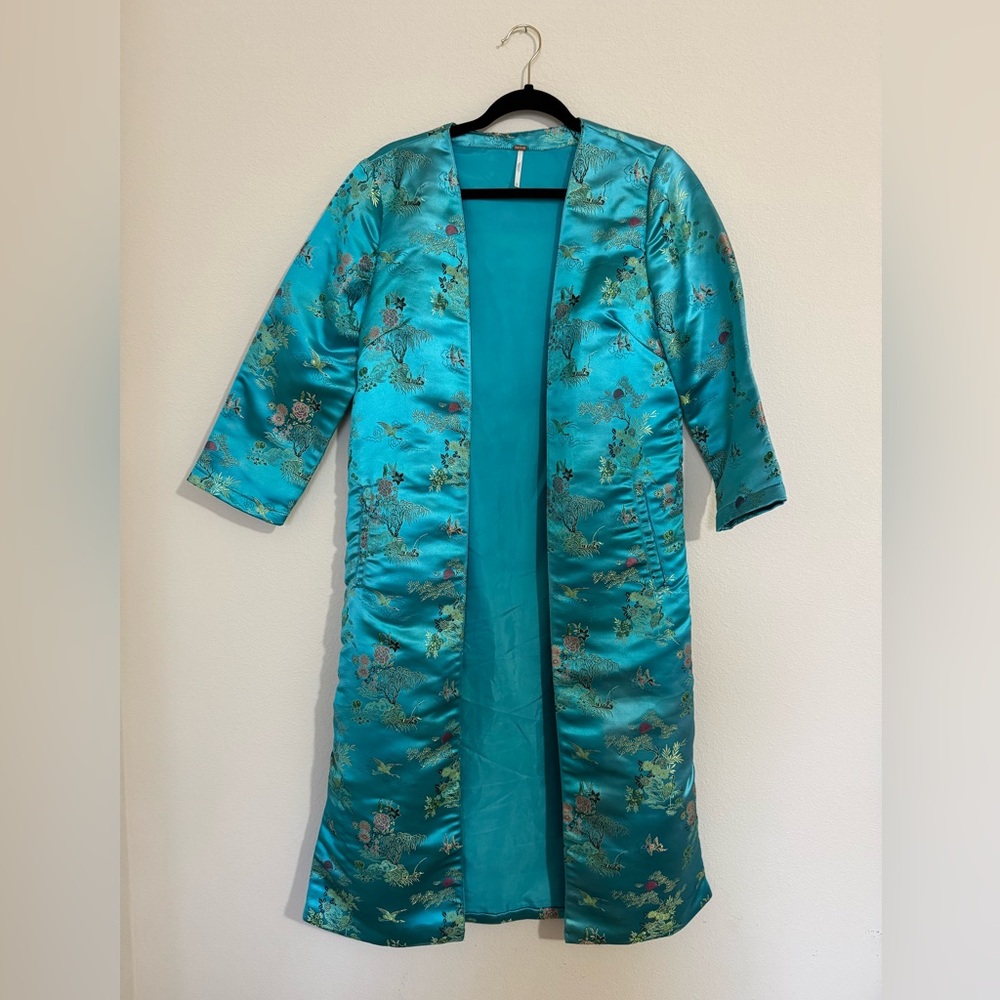 Electric Blue Kimono Duster XS - Free People
